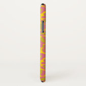 ジャガーパターンプリントピンク黄パーソナライズされた色名 Case-Mate iPhoneケース (裏面/右)