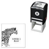 ジャガーパーソナライズされた蔵書票 セルフインキングスタンプ (インサイチュ)