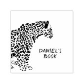 ジャガーパーソナライズされた蔵書票 セルフインキングスタンプ (デザイン)