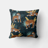 ジャガーパームズシームレスヴィンテージパターン クッション (裏面)