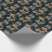 ジャガーパームズシームレスヴィンテージパターン ラッピングペーパー (角)