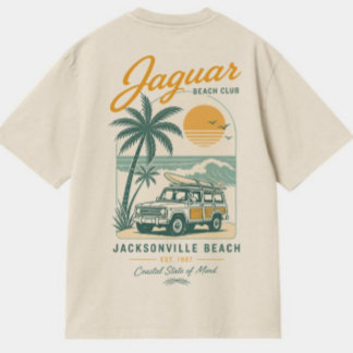 ジャガービーチクラブ ジャクソンビル フロリダ レトロTシャツ Tシャツ