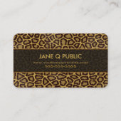 ジャガープリントパターン 名刺 (正面)