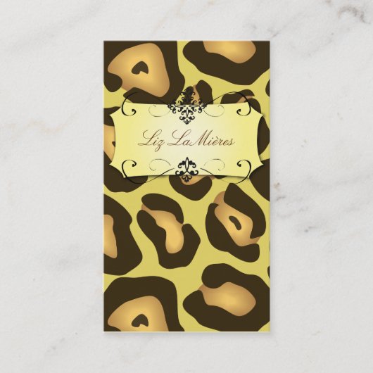 ジャガープリント名刺 名刺 (正面)