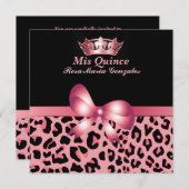 ジャガープリント&クラウンキンセニェラ招待状 招待状 (正面/裏面)