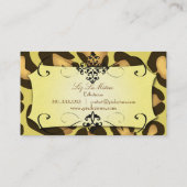 ジャガープリント/金ゴールドストック/名刺 名刺 (裏面)