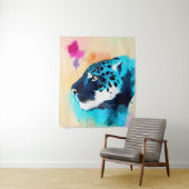 ジャガーワイルド自然アニマルカラーアート絵画ズ タペストリー (インサイチュ)