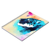 ジャガーワイルド自然アニマルカラーアート絵画ズ ノートブック (左側)