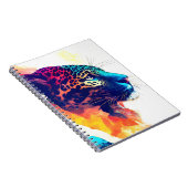 ジャガーワイルド自然アニマルカラーアート絵画ズ ノートブック (右側)