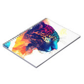 ジャガーワイルド自然アニマルカラーアート絵画ズ ノートブック (左側)