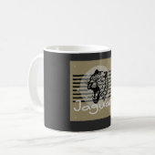 ジャガーヴィンテージ美術作品 コーヒーマグカップ (正面左)