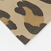 ジャガー動物パターン フリースブランケット (角)