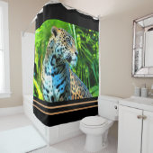 ジャガー威厳のあるシャワーカーテン – ワイルドライフシリーズ シャワーカーテン (インサイチュ)