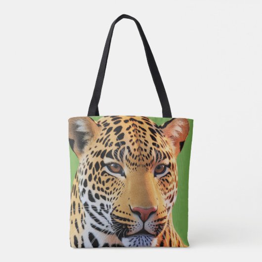 ジャガー威厳のあるー:野生の激しい美しい トートバッグ (裏面)