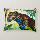 ジャガー植物林ジャングル アクセントクッション (裏面)