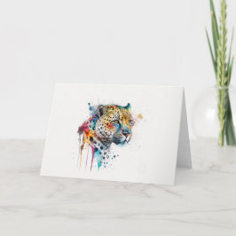 ジャガー水彩色 カード