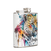 ジャガー水彩色 フラスク (右)