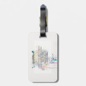 ジャガー水彩色 ラゲッジタグ (裏面縦)