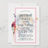 ジャガー水彩色 招待状 (正面)