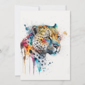 ジャガー水彩色 招待状 (裏面)