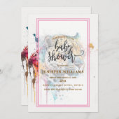 ジャガー水彩色 招待状 (正面/裏面)