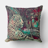ジャガー素晴らしルパーソナライズされた クッション (正面)