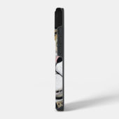 ジャガー色に染めた iPhoneケース (左側面)