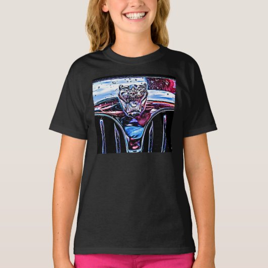 ジャガー車のロクラシックゴTシャツ Tシャツ (正面)