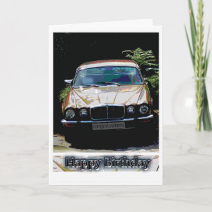 ジャガー車の誕生日 カード