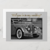 ジャガー車 bw私の結婚式に参加してくれる？ (正面/裏面)