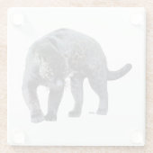 ジャガー・ディアブロ白ガラスコースター ガラスコースター (裏面)