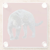 ジャガー・ディアブロ赤ガラスコースター ガラスコースター (裏面)