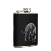 ジャガー・ディアブロ黒フラ包まれたスコ フラスク (右)