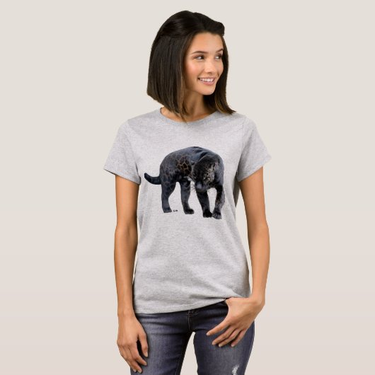 ジャガー ディアブロ 女性 スチール グレー Tシャツ (正面フル)