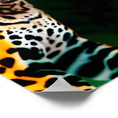 ジャガー・デジタル・アートのポートレート ポスター (角)