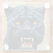 ジャガー – ブラックパンサー ガラスコースター (裏面)