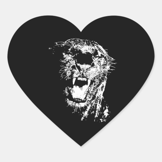 ジャガー – ブラックパンサー ハートシール (正面)