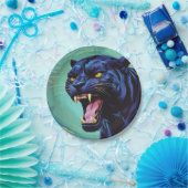 ジャガー – ブラックパンサー ペーパープレート (パーティー)