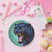 ジャガー – ブラックパンサー ペーパープレート (パーティー)