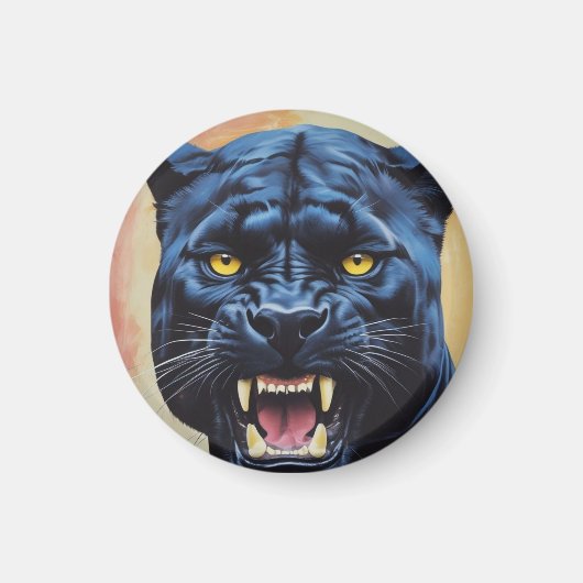 ジャガー – ブラックパンサー マグネット (正面)