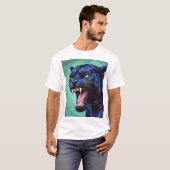 ジャガー – ブラックパンサー Tシャツ (正面フル)