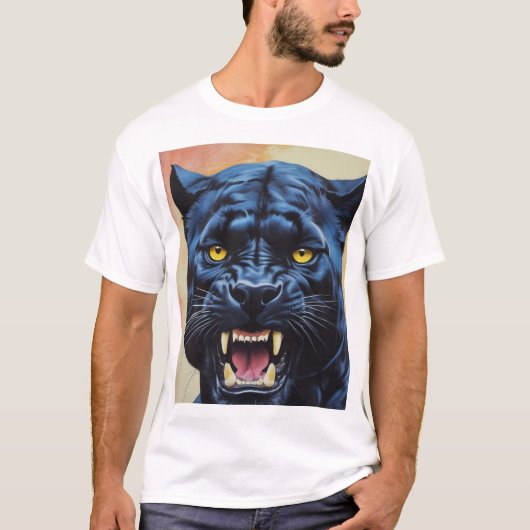 ジャガー – ブラックパンサー Tシャツ (正面)