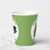 ジャガー・ブラック・パンサーパーソナライズされたマンガの誕生日 紙コップ (左)