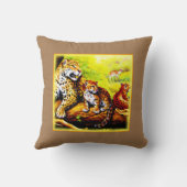 ジャガー・ママとカブリラックススはジャングルにいる。買今 クッション (裏面)