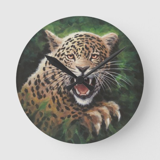 ジャガー ラウンド壁時計 (正面)