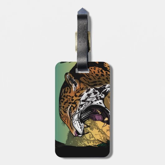 ジャガー ラゲッジタグ (裏面縦)