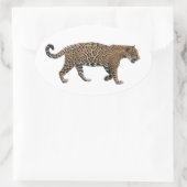 ジャガー 楕円形シール (バッグ)