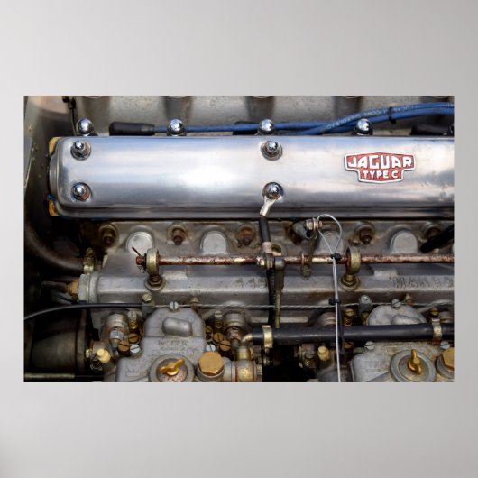 ジャガーC型モーター。 ポスター (正面)