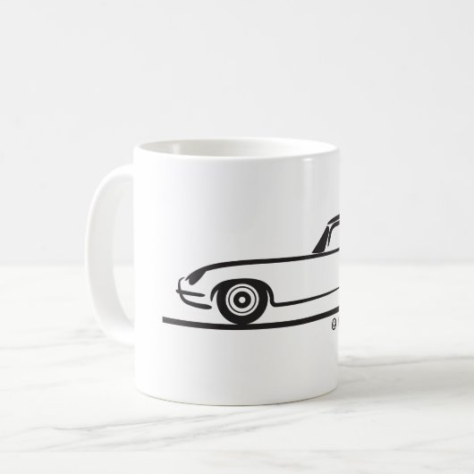 ジャガーE型クーペ コーヒーマグカップ (正面左)