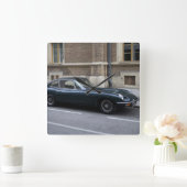 ジャガーE型ハードトップ スクエア壁時計 (ホーム)